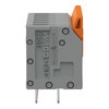Leiterplattenklemme Hebel 1,5 mm² grau