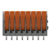 Leiterplattenklemme Hebel 1,5 mm² grau
