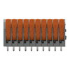 Leiterplattenklemme Hebel 1,5 mm² grau