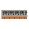 Leiterplattenklemme Hebel 1,5 mm² grau
