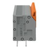 Leiterplattenklemme Hebel 1,5 mm² grau