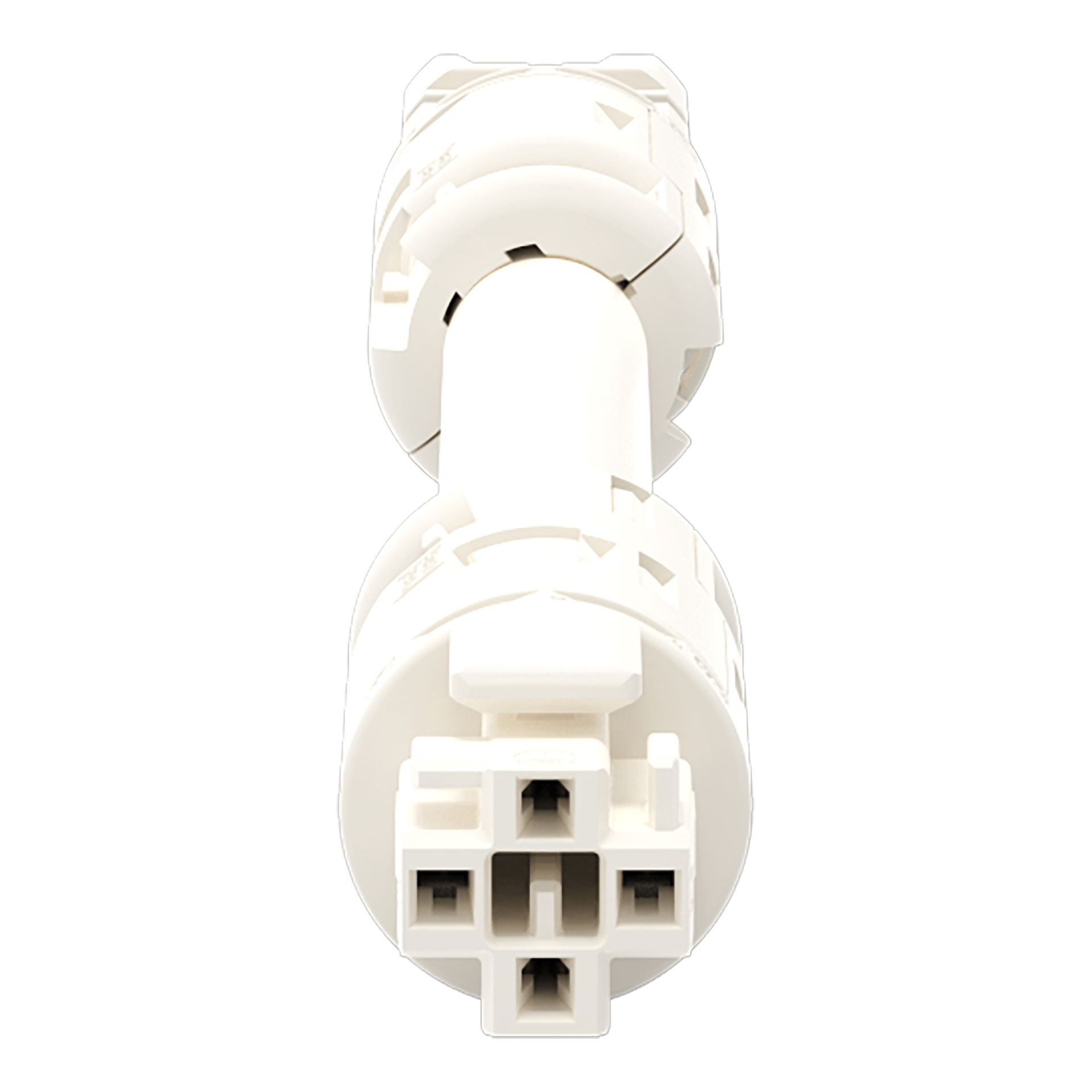 Konfektionierte Verbindungsleitung Eca Buchse Stecker weiß – Bild 4 von 5