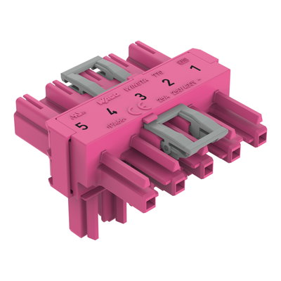 T-Verteiler 5-polig Kod. B pink