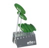 Wiha Stiftschlüssel mit Quergriff Set TORX® 7-tlg. mattverchromt im Werkbankständer (01348)