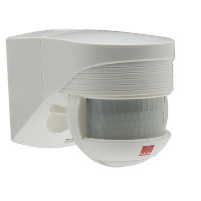 Motion Detector 140° Wall mounting white IP54 12m 1Channel