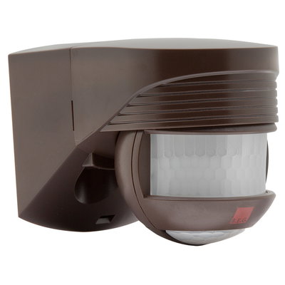 Motion Detector 200° Wall mounting brown IP54 12m 1Channel