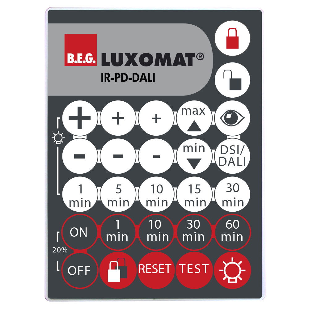 IR remote control PD-DALI Wall mounting -