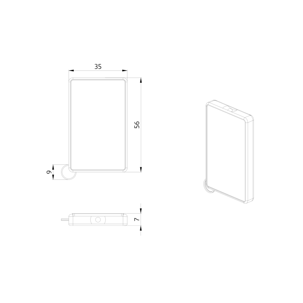 IR remote control PD-DALI-Mini Wall mounting - – Image 2 of 2