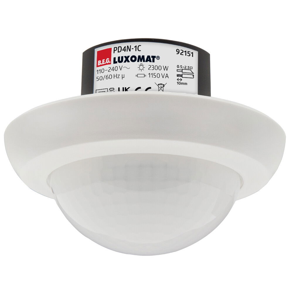 Motion Detector Ceiling mounting 360° FM white IP20 24m 1Channel