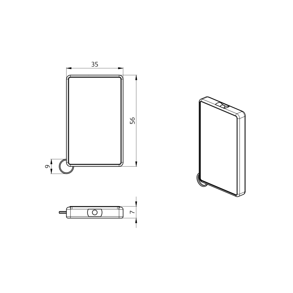 IR remote control PD-Mini Wall mounting - – Image 2 of 2