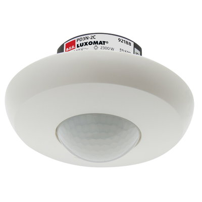 Motion Detector Ceiling mounting 360° FM white IP20 10m 2Channel