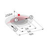 Motion Detector Ceiling mounting 360° FM white IP20 10m 2Channel