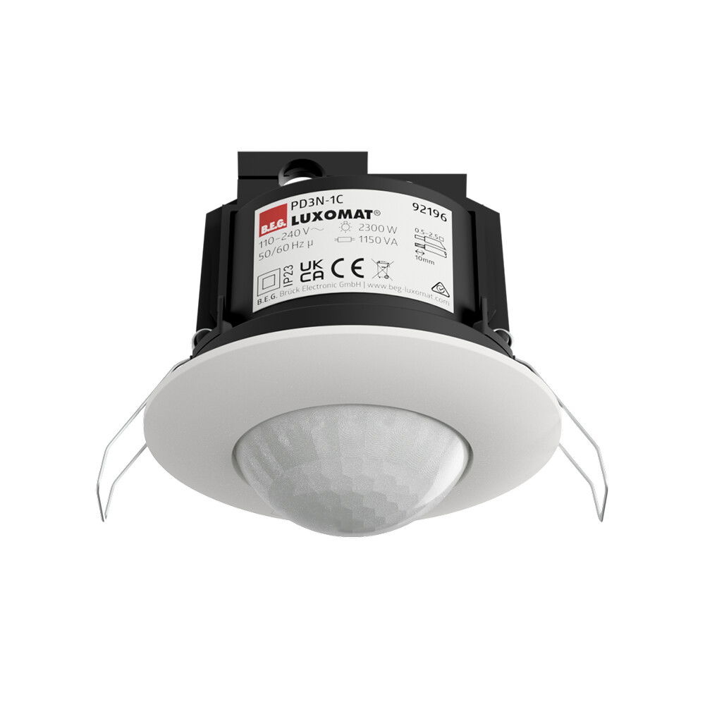 Motion Detector Ceiling mounting 360° FC white IP23 10m 1Channel