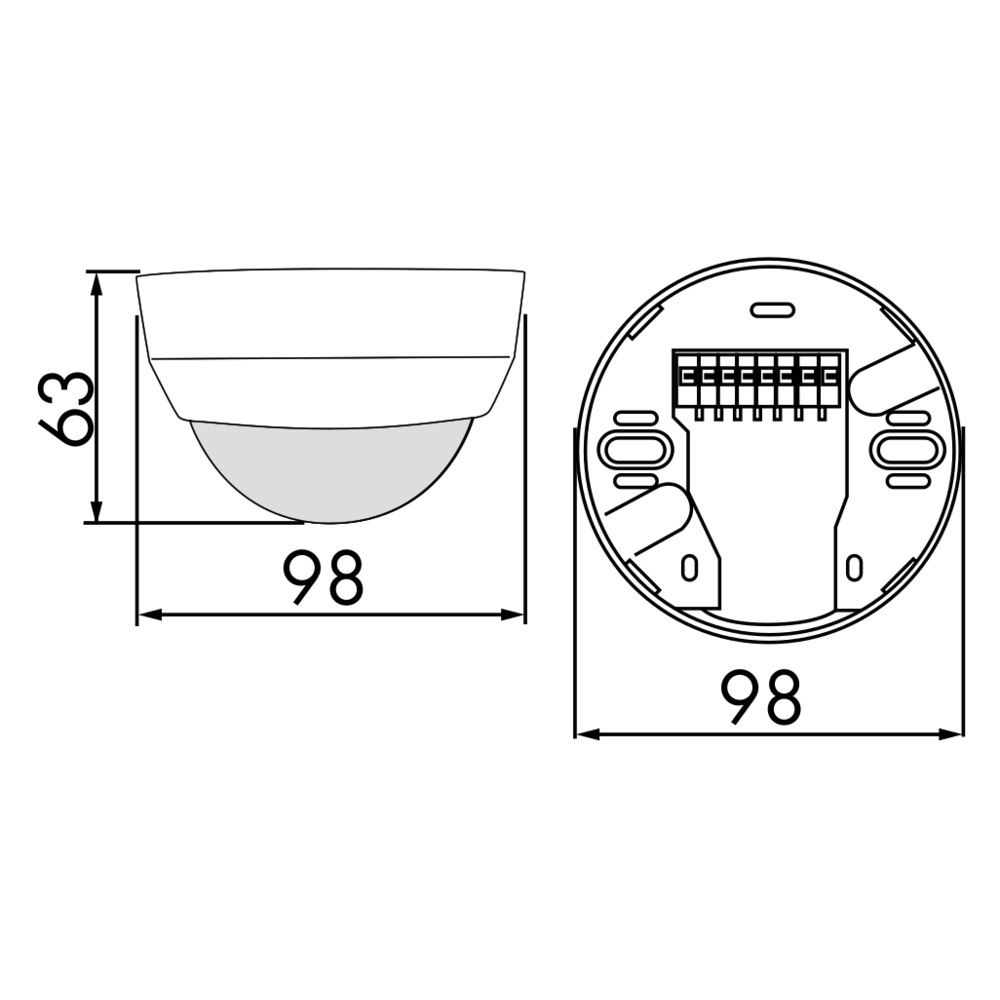 Occupancy detector high-bay storages 360° SM white IP20 30m 1Channel – Image 2 of 4