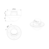 Occupancy detector 1C 360° FM white IP20 24m 1Channel