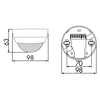 Occupancy detector 1C 360° SM white IP20 24m 1Channel