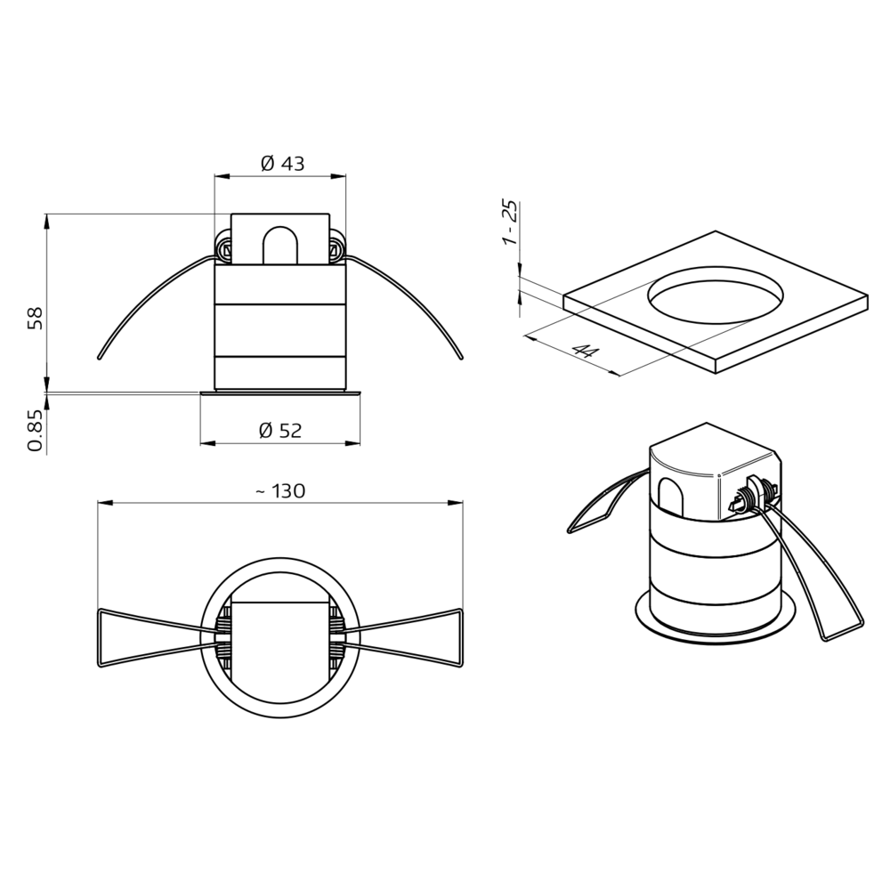 Occupancy detector FLAT 360° FC white IP20 9m 1Channel – Image 2 of 4