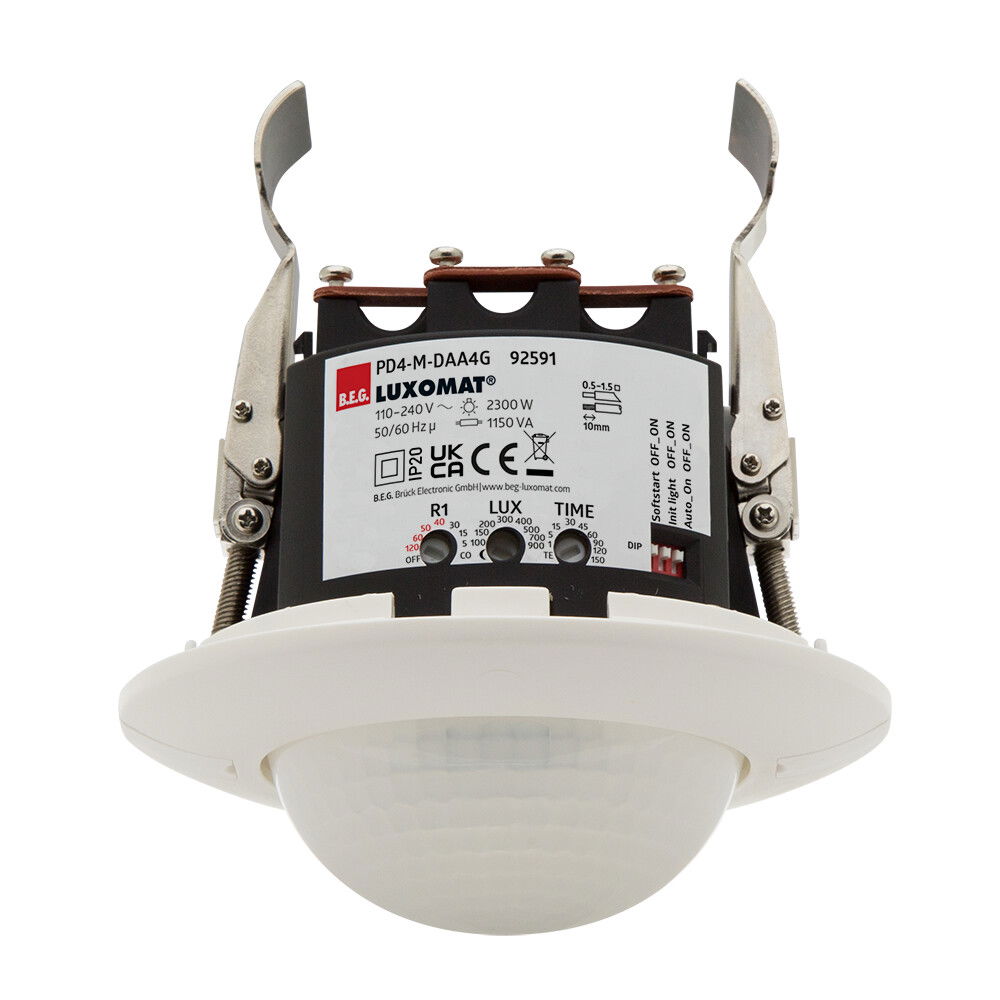 Occupancy detector 4G, 1C 360° FC white IP20 DALI 24m 1Channel