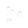 Mini Slave device 360° FC white IP65 10m 1Channel