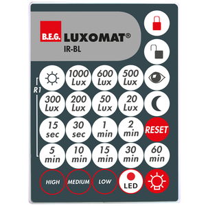 IR remote control BL Wall mounting -