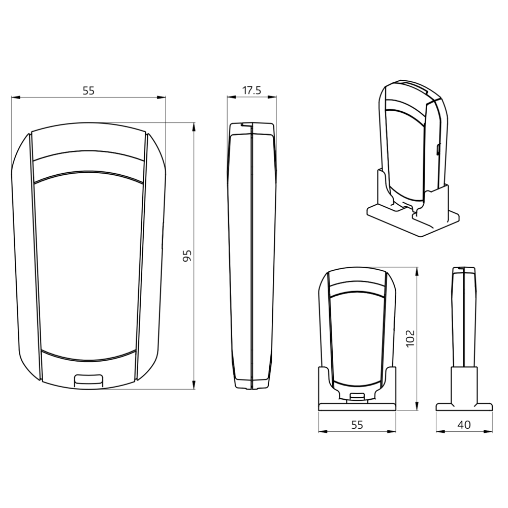 IR remote control BLE black – Image 2 of 2