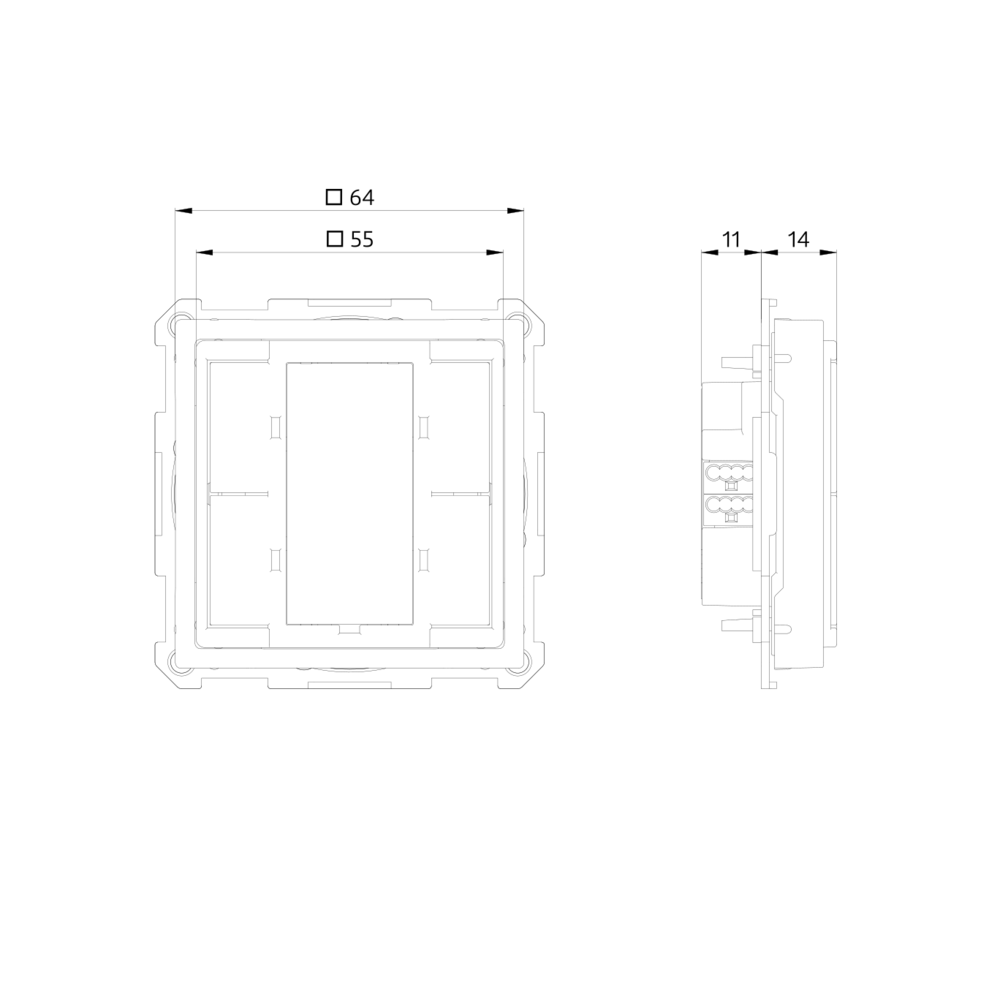 Push button FM white IP20 KNX 4Channel – Image 2 of 3