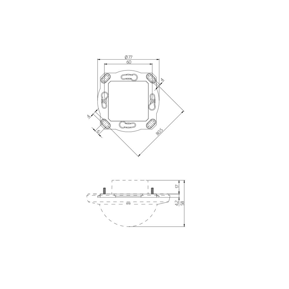 Accessory Mounting set BL4-FM white – Image 2 of 2