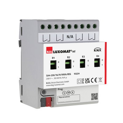 Switching actuator DIN-rail (TH35 EN . - IP20 KNX Secure 4Channel