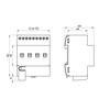 Switching actuator DIN-rail (TH35 EN . - IP20 KNX Secure 4Channel