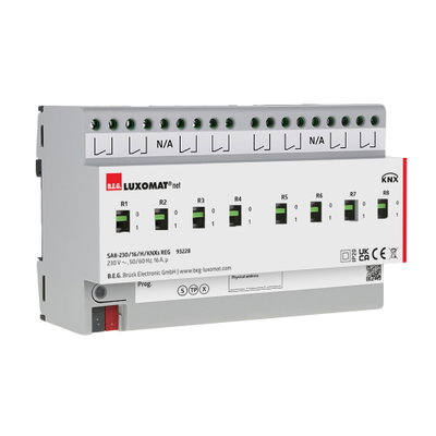 Switching actuator DIN-rail (TH35 EN . - IP20 KNX Secure 8Channel
