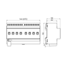 Switching actuator DIN-rail (TH35 EN . - IP20 KNX Secure 8Channel