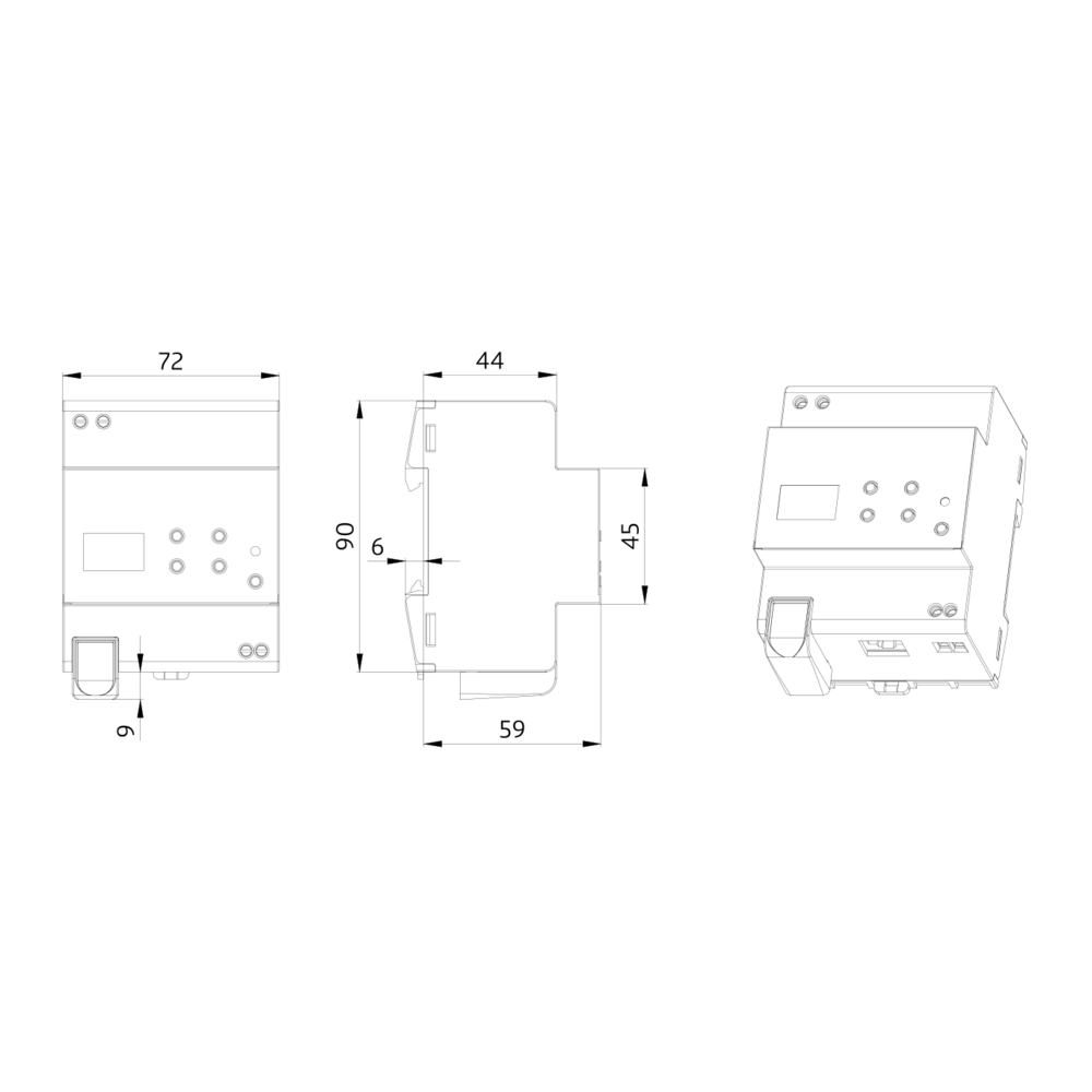 Gateway DALI - IP20 KNX 1Channel – Image 2 of 3