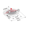 Motion Detector Ceiling mounting 360° FC white IP23 8m 1Channel