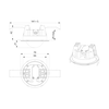 Motion Detector Ceiling mounting 360° FC white IP23 8m 1Channel