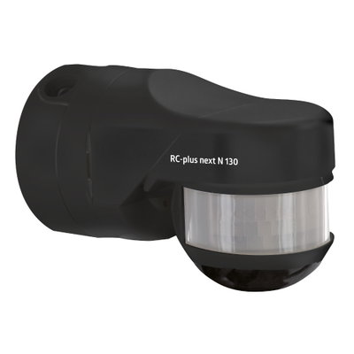Motion Detector 130° Wall-, ceiling- an. black IP54 20m 1Channel