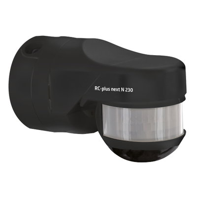 Motion Detector 230° Wall-, ceiling- an. black IP54 20m 1Channel