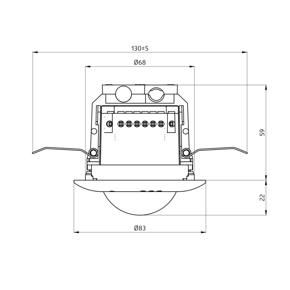 Occupancy detector1C 360° FC white IP20 DALI 10m 2Channel – Image 2 of 4