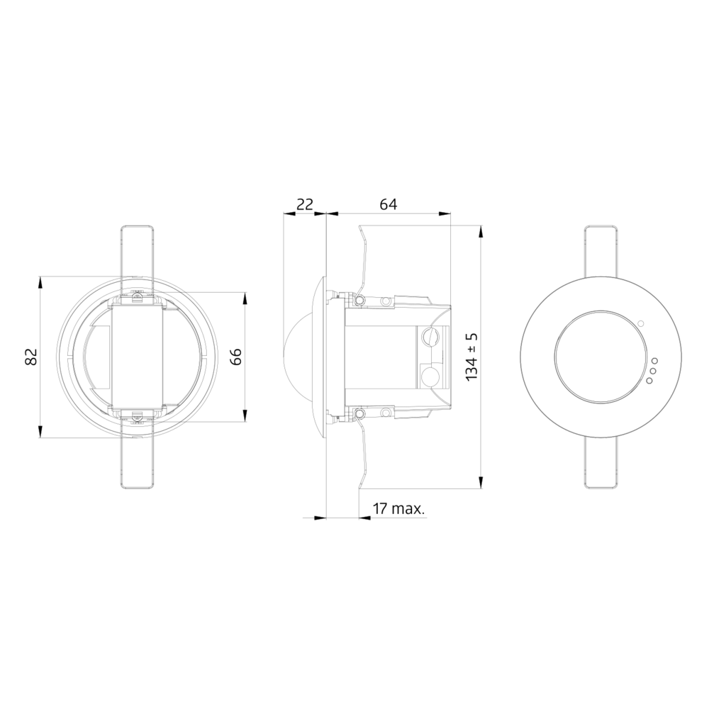 Occupancy detector Casambi 360° FC white IP20 10m 1Channel – Image 2 of 4