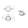 Occupancy detector HCL2 360° FC white IP20 24m 3Channel