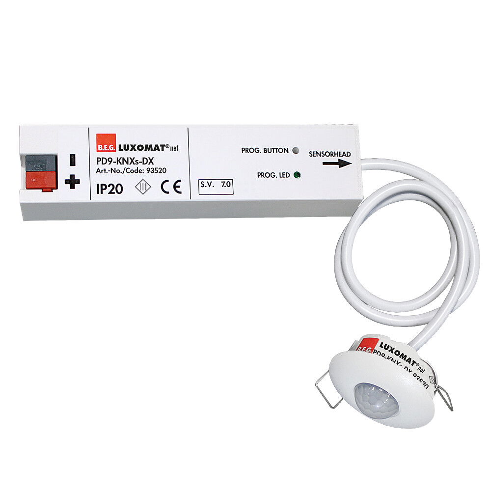 Occupancy detector DX PD9 360° FC white IP20 KNX Secure 10m 4Channel