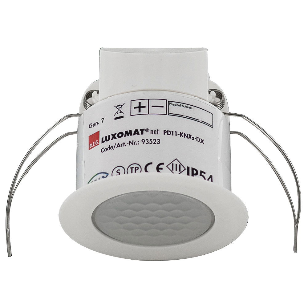 Occupancy detector FLAT-DX 360° FC white IP54 KNX Secure 9m 4Channel