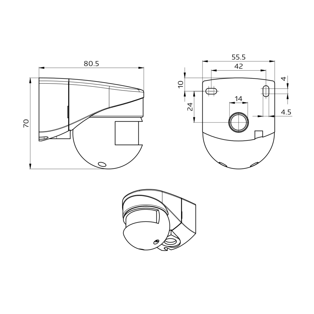 Multi-sensor 120° white IP44 DALI-2 10m – Image 2 of 4