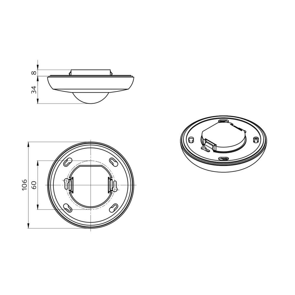 Multi-sensor 360° FM white IP20 DALI-2 10m – Image 2 of 4