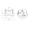 Mini Multi-sensor 360° FC white IP20 DALI-2 10m