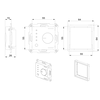 Temperature controller FM white IP20 KNX