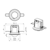 Occupancy detector LED 360° FC white IP20 10m 1Channel