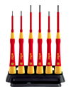 Wiha Fine screwdriver set PicoFinish® electric Slotted, Phillips, 7 pcs. incl. holder (42989)