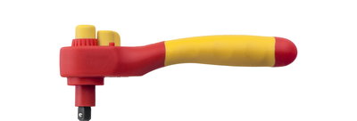 Wiha Ratchet wrench insulated for nut drivers 1/4" switchable 145 mm (43054)