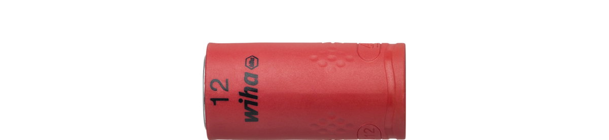 Wiha Insulated nut driver insert 3/8" hexagon head 12.0 mm x 45 mm (43068)