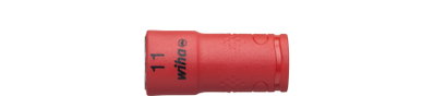 Wiha Insulated nut driver insert 1/4" hexagon head 11.0 mm x 42 mm (43096)